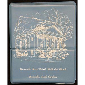 Vtg 1995 Bunchombe Street Methodist Church Cookbook Binder Greenville SC Ladies